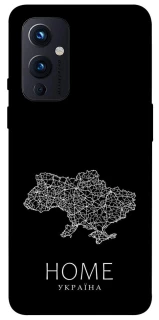 Чехол на OnePlus 9 Ukraine black map фото 1 из 1