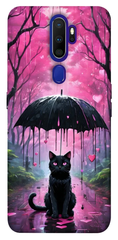 Чохол на Oppo A5 (2020) / Oppo A9 (2020) Black cat фото 1 з 1