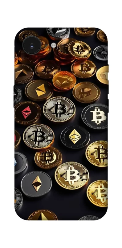 Чехол на Apple iPhone 16e (6.1") Many coins фото 1 из 1