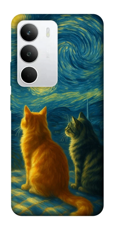 Чохол на Realme C71 Cats under the stars фото 1 з 1