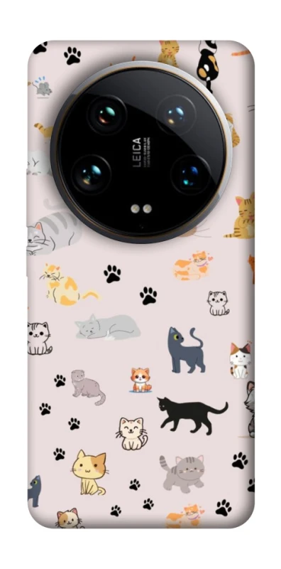 Чохол на Xiaomi 14 Ultra Cat style ver.1 фото 1 з 1