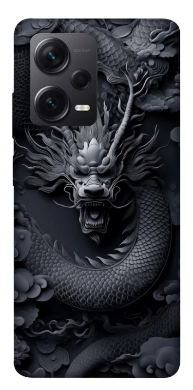 Чехол на Xiaomi Redmi Note 12 Pro+ 5G black dragon фото 1 из 1