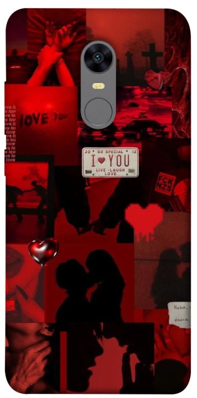 Чехол на Xiaomi Redmi 5 Plus / Redmi Note 5 (Single Camera) Love collage ver.2 фото 1 из 1