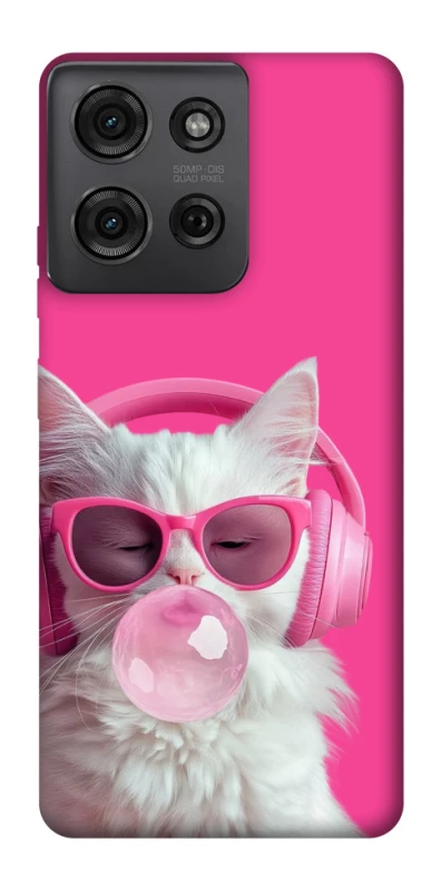 Чохол на Motorola Moto G75 Pink kitty фото 1 з 1