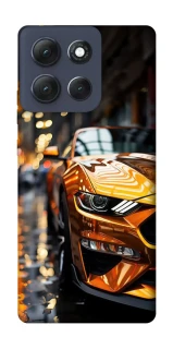 Чехол на Motorola Moto G86 Power Golden sports car фото 1 из 1