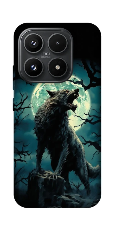 Чохол на Xiaomi 17 Вовк під місяцем фото 1 з 1