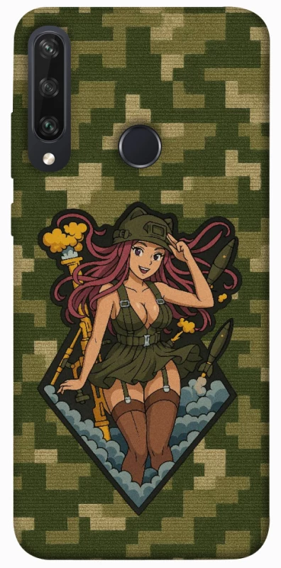 Чохол на Huawei Y6p Military Waifu фото 1 з 1