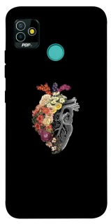 Чохол на TECNO POP 5 Heart with flowers фото 1 з 1