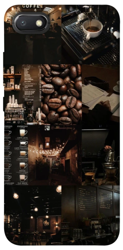 Чохол на Xiaomi Redmi 6A Coffee collage ver.1 фото 1 з 1
