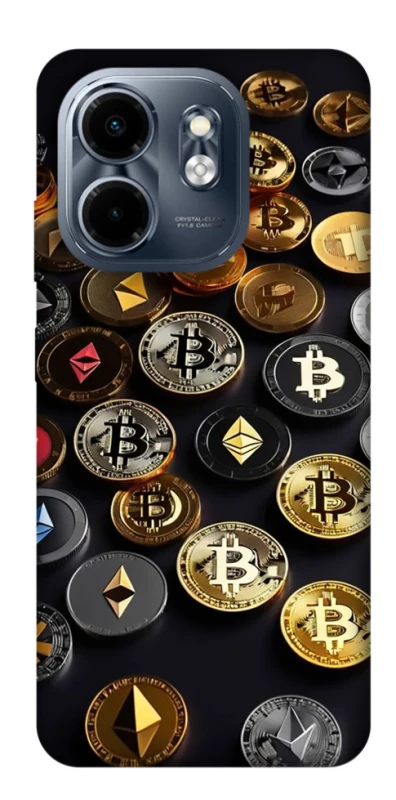 Чохол на Infinix Smart 9 4G / Hot 50i Many coins фото 1 з 1