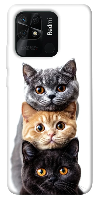 Чохол на Xiaomi Redmi 10C Гарні котики фото 1 з 1