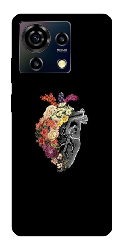 Чохол на ZTE Blade V50 Vita Heart with flowers фото 1 з 1