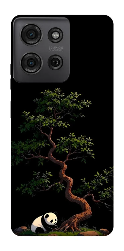 Чехол на Motorola Moto G75 Panda and tree фото 1 из 1