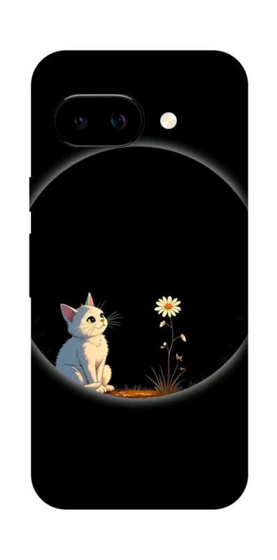Чохол на Google Pixel 9a Cat and flower фото 1 з 1
