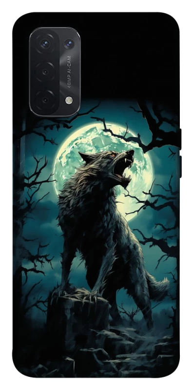 Чохол на Oppo A54 5G / A74 5G Вовк під місяцем фото 1 з 1