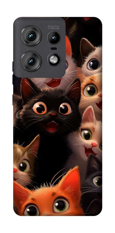 Чохол на Motorola Edge 50 Pro happy cats фото 1 з 1