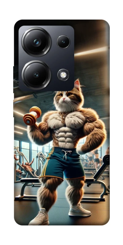 Чехол на Xiaomi Poco M6 Pro 4G Качок кот фото 1 из 1