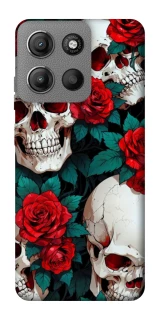 Чехол на Motorola Moto G15 Power skull and rose фото 1 из 1