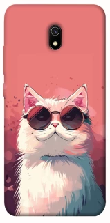 Чохол на Xiaomi Redmi 8a Сat with glasses фото 1 з 1