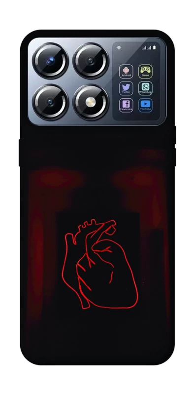 Чехол на Xiaomi POCO X8 Pro Красное сердце фото 1 из 1