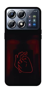 Чехол на Xiaomi POCO X8 Pro Красное сердце фото 1 из 1