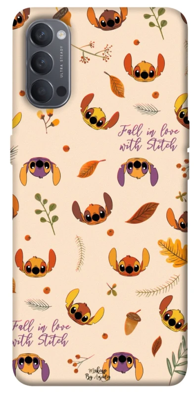 Чохол на Oppo Reno 4 Fall in love with Stitch фото 1 з 1