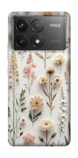 Чехол на Xiaomi Poco F6 Pro Floral design ver.1 фото 1 из 1