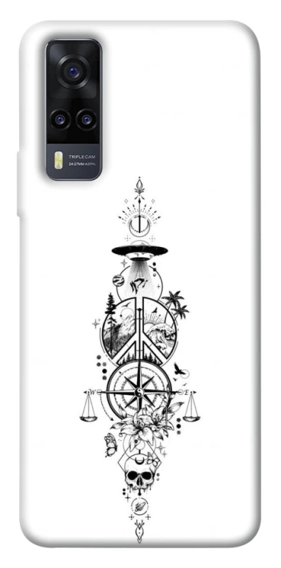 Чехол на Vivo Y31 Tattoo ver.7 фото 1 из 1