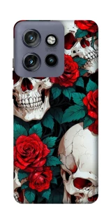 Чехол на Motorola Edge 50 Neo skull and rose фото 1 из 1