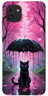 Чохол на Samsung Galaxy A03 Black cat фото 1 з 1