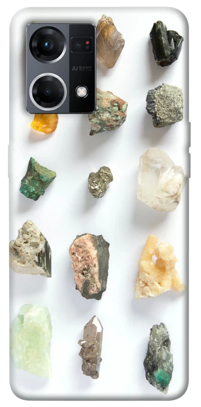 Чехол на Oppo Reno 7 4G Коллекция кристаллов фото 1 из 1