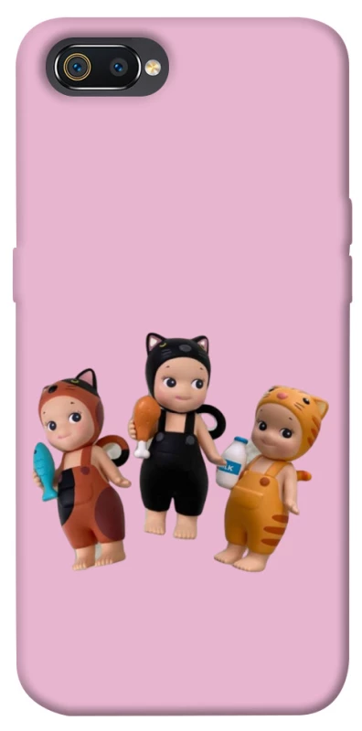 Чохол на Realme C2 Cat Cafe Trio фото 1 з 1