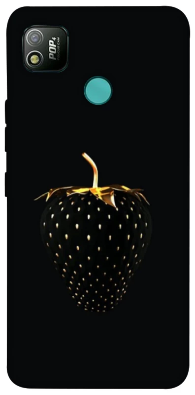 Чохол на TECNO POP 4 Чорна полуниця фото 1 з 1