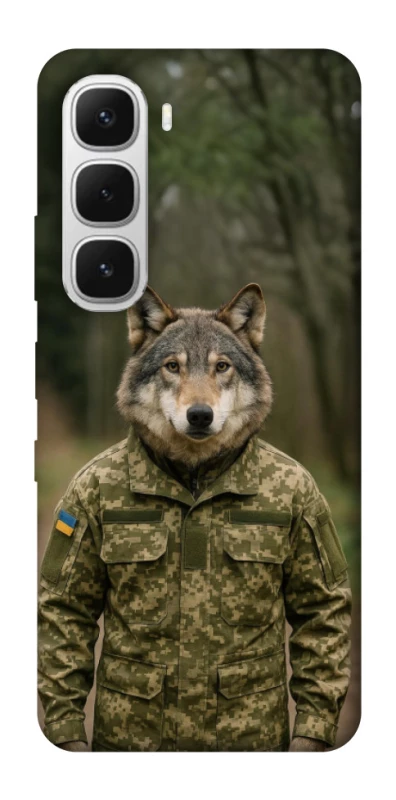 Чехол на Infinix Hot 60i Волк защитник фото 1 из 1