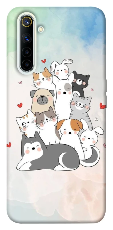 Чохол на Realme 6 Funny Pets ver.2 фото 1 з 1