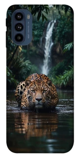 Чехол на Motorola Moto G41 Leopard in water фото 1 из 1