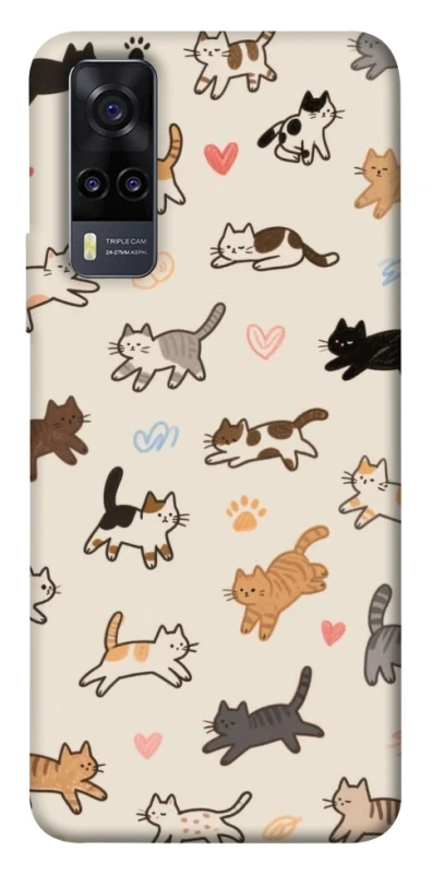 Чохол на Vivo Y31 Cat style ver.2 фото 1 з 1
