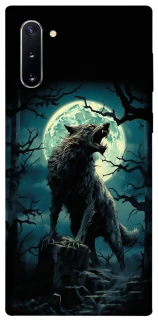 Чохол на Samsung Galaxy Note 10 Вовк під місяцем фото 1 з 1