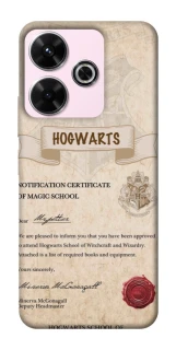 Чохол на Xiaomi Redmi 13 4G The Hogwarts acceptance letter фото 1 з 1