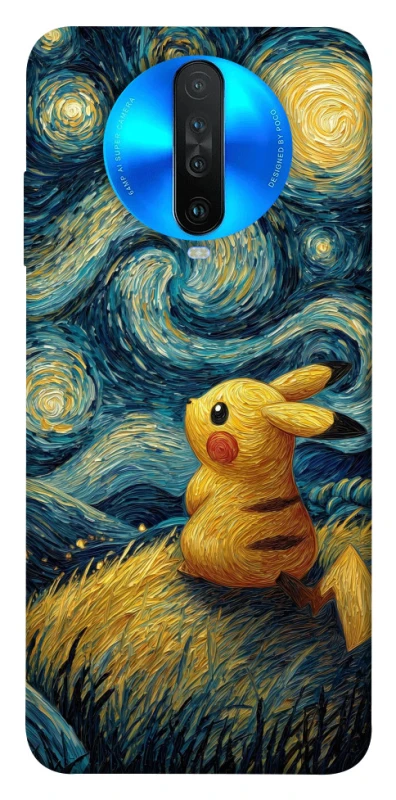 Чохол на Xiaomi Redmi K30 Pikachu and Van Gogh фото 1 з 1