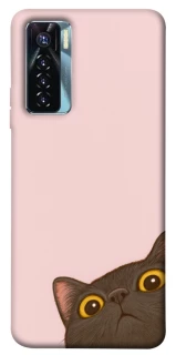 Чохол на TECNO Camon 17 Pro Peeping cat фото 1 з 1