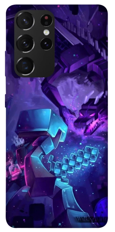 Чохол на Samsung Galaxy S21 Ultra Minecraft dragon фото 1 з 1