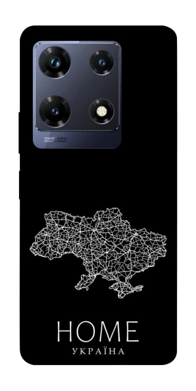 Чохол на Infinix Note 30 Pro Ukraine black map фото 1 з 1