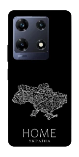 Чохол на Infinix Note 30 Pro Ukraine black map фото 1 з 1