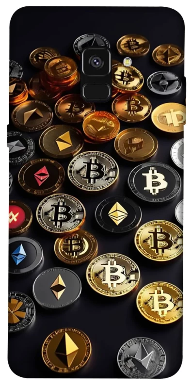 Чохол на Samsung A530 Galaxy A8 (2018) Many coins фото 1 з 1