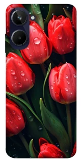 Чехол на Realme 10 4G Красные тюльпаны фото 1 из 1