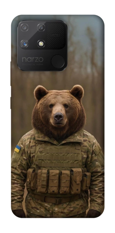 Чохол на Realme Narzo 50A Ведмідь захисник фото 1 з 1
