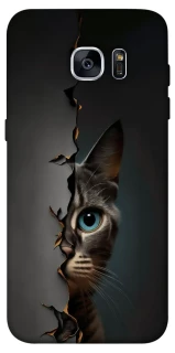 Чехол на Samsung G935F Galaxy S7 Edge Кот-подглядыватель v2 фото 1 из 1