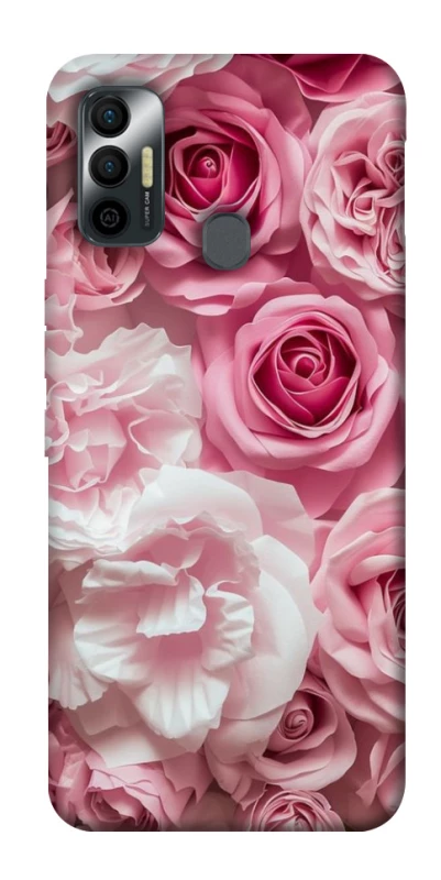 Чохол на TECNO Spark 7 Рожеві Квіти фото 1 з 1