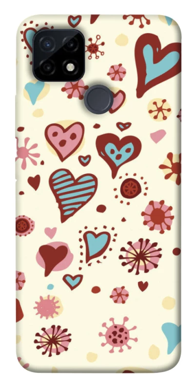 Чехол на Realme C21Y Pretty hearts фото 1 из 1